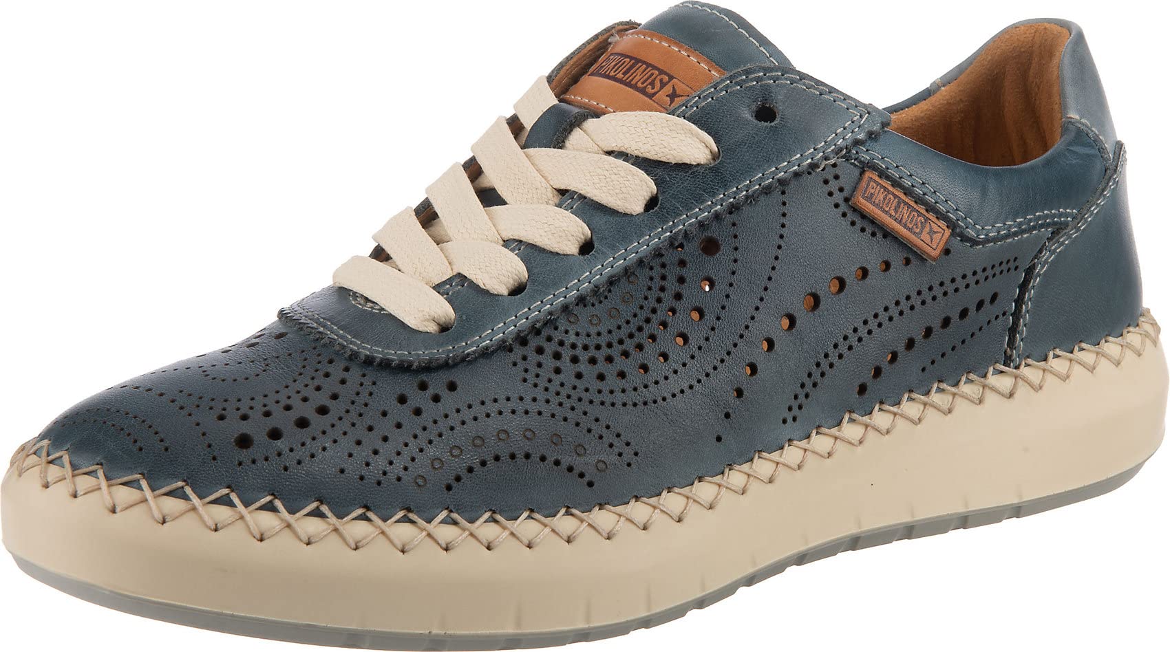 PIKOLINOS MESINA W6B Genuine Leather Sneakers for Women - Comfortable & Stylish Casual Shoes for Walking, Travel & Everyday Wear