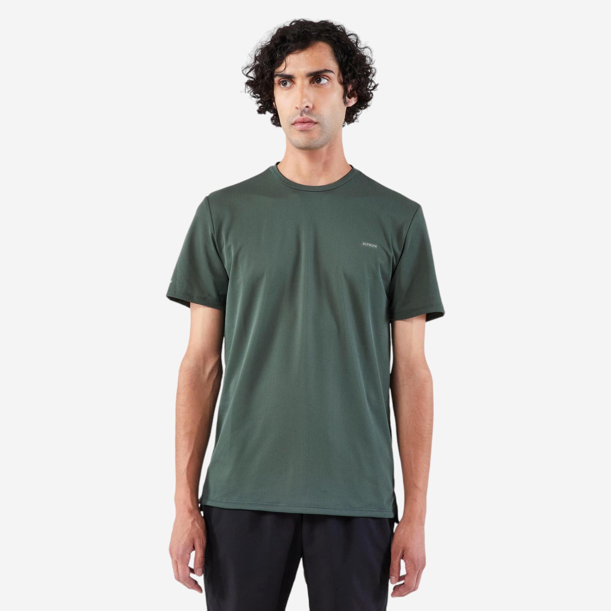 Kiprun Men's Run 500 Dry Running T-Shirt - Moisture Wicking Athletic Shirt for Marathon & Workout - Lightweight Performance Top for Jogging & Gym Training