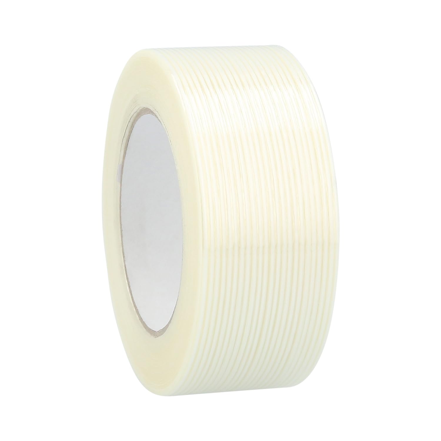 PSBM Filament Reinforced Tape - 3/8 Inch x 60 Yards, 96 Pack Clear Fiberglass Strapping Tape for Shipping, Packaging & DIY Projects | Heavy Duty Adhesive for Box Sealing & Home Repairs
