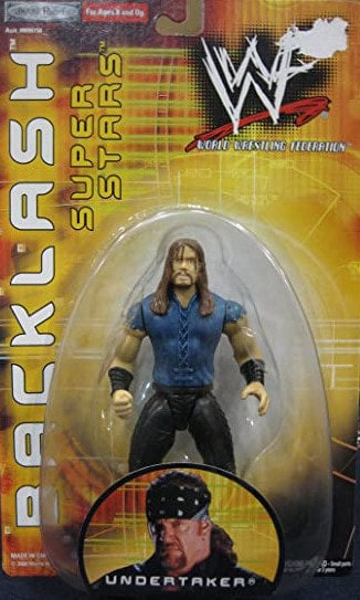 WWF Jakks Pacific Backlash Series 2 Undertaker Action Figure - 2000 Exclusive Collectible for Wrestling Fans | Perfect for Display, Gifts, and WWE Memorabilia Collections