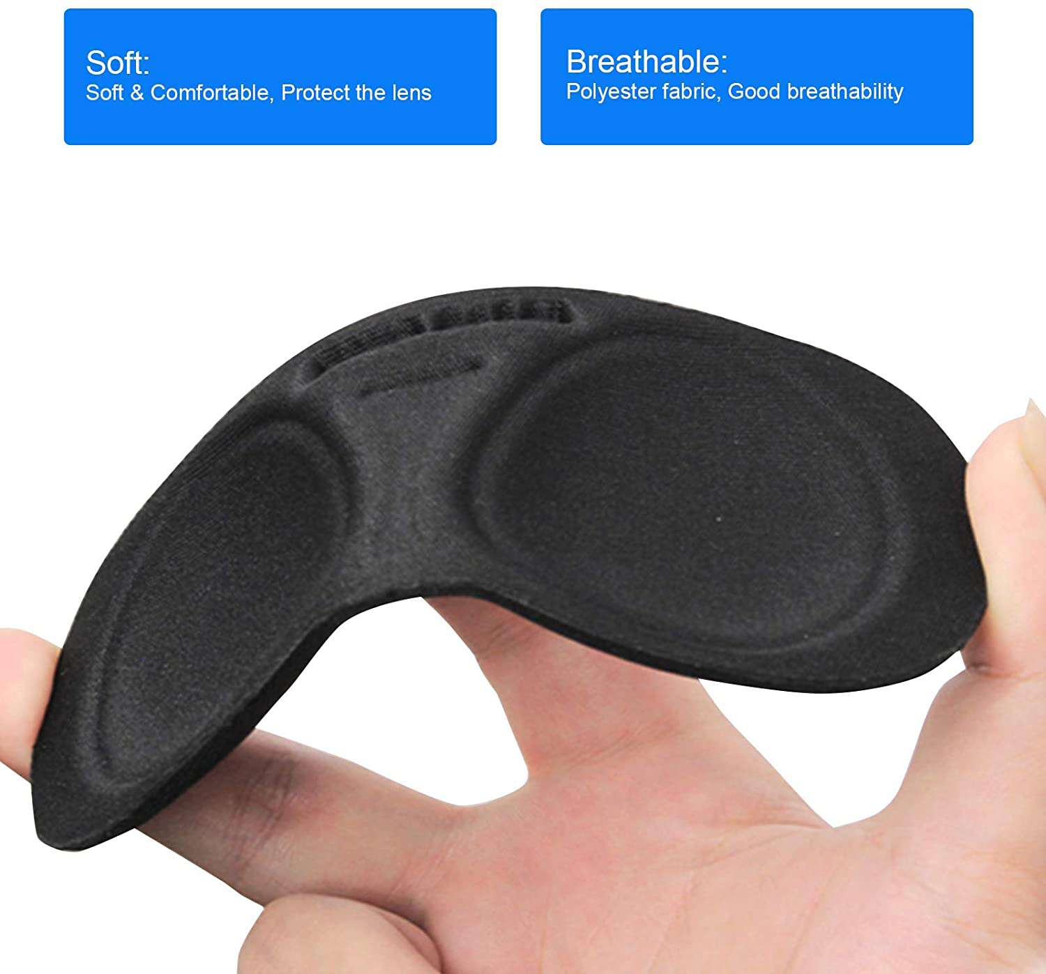 NexiGo Silicone Face Cover & Lens Protector for Meta/Oculus Quest 2 VR Headset - Comfortable, Hygienic VR Accessory for Gaming, Fitness & Virtual Reality Experiences