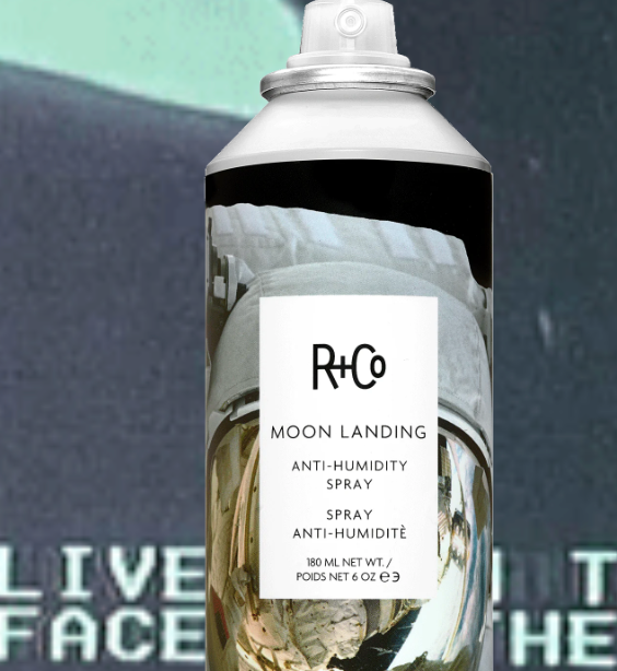 R+Co Moon Landing Anti-Humidity Hair Spray - Frizz Control & Shine for All Hair Types | Perfect for Humid Weather & Styling