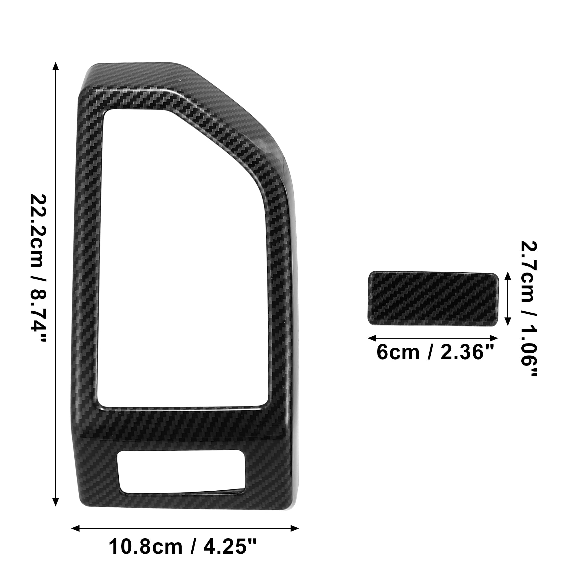 Carbon Fiber Dashboard Vent Covers for Ford F150 (2015-2020) - 3pcs AC Outlet Trim Set - Black Interior Upgrade Accessories for Truck Customization & Stylish Protection