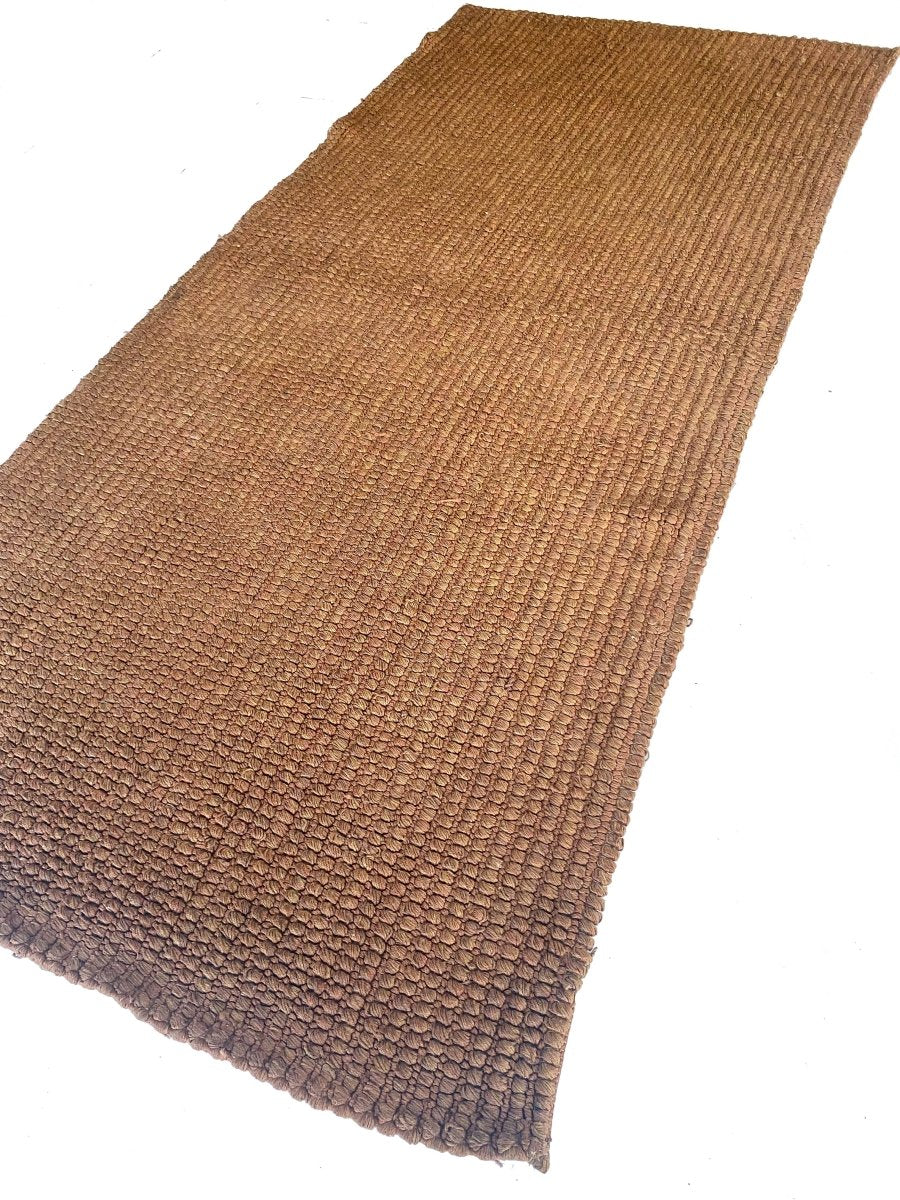 Handmade Turkish Overdyed Jute Runner Rug - 9.2' x 4.2' Natural Fiber Floor Mat - Perfect for Hallway, Entryway, and Boho Home Decor
