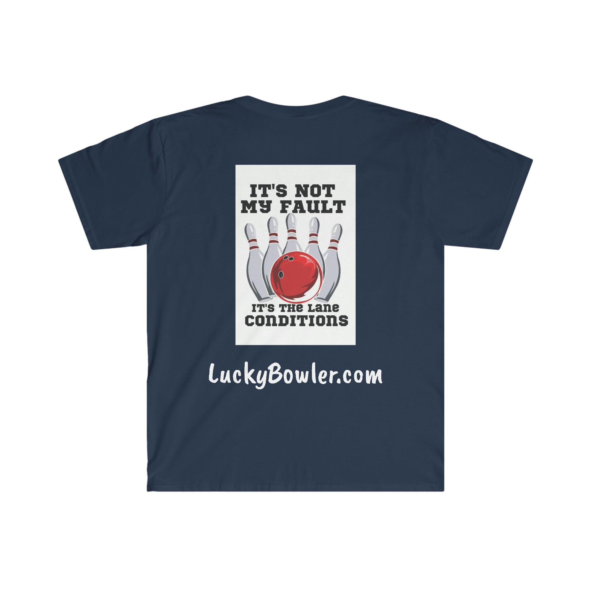 Lucky Tee #1 - Funny 'Not My Fault' Graphic T-Shirt for Men & Women | Trendy Casual Cotton Tee for Everyday Wear, Parties & Gifts