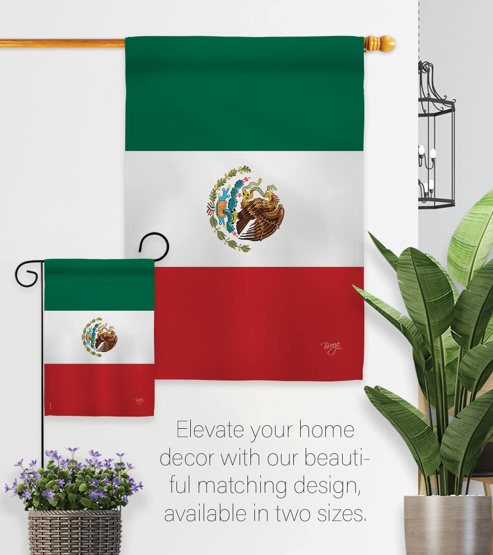 Mexico Garden Flag Set with Stand - Double-Sided Yard Decor Gift for Home