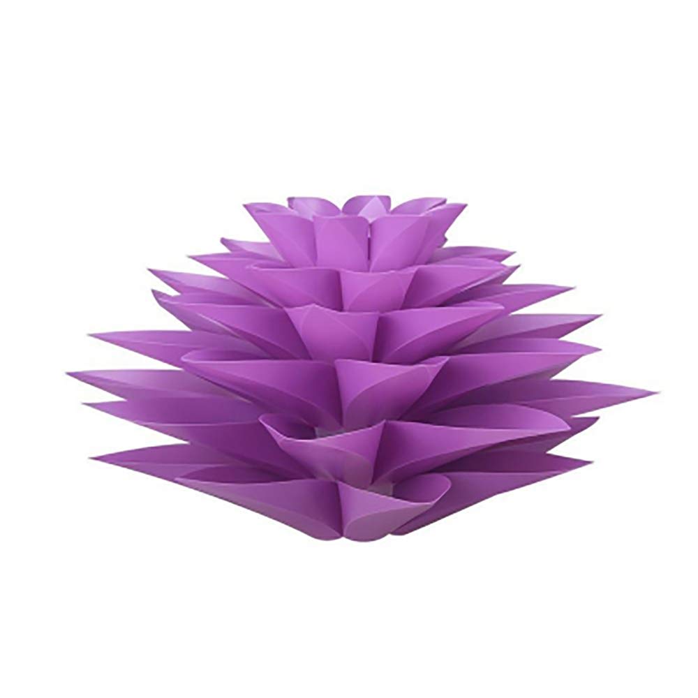 HLIGHT 6-Layer DIY Lotus Flower Chandelier Lampshade - Romantic Purple Pendant Light Cover for Bedroom, Hotel & Bar Decor | Perfect for Wedding, Party & Home Ambiance Lighting