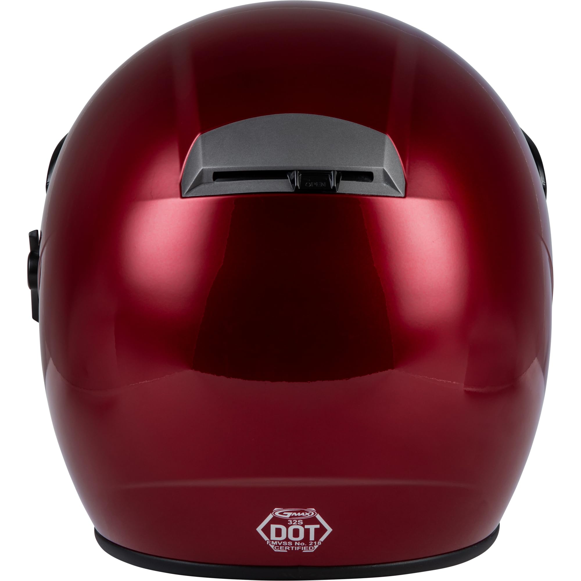 GMAX GM-32 Open-Face Motorcycle Helmet (Candy Red, Large) - DOT FMVSS 218 Certified - Lightweight & Comfortable for Cruiser, Scooter & Street Riding