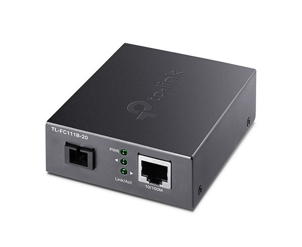10/100 Mbps WDM Media Converter - Fiber Optic Ethernet Converter for High-Speed Network Extension - Ideal for Office, Data Center & Industrial Applications