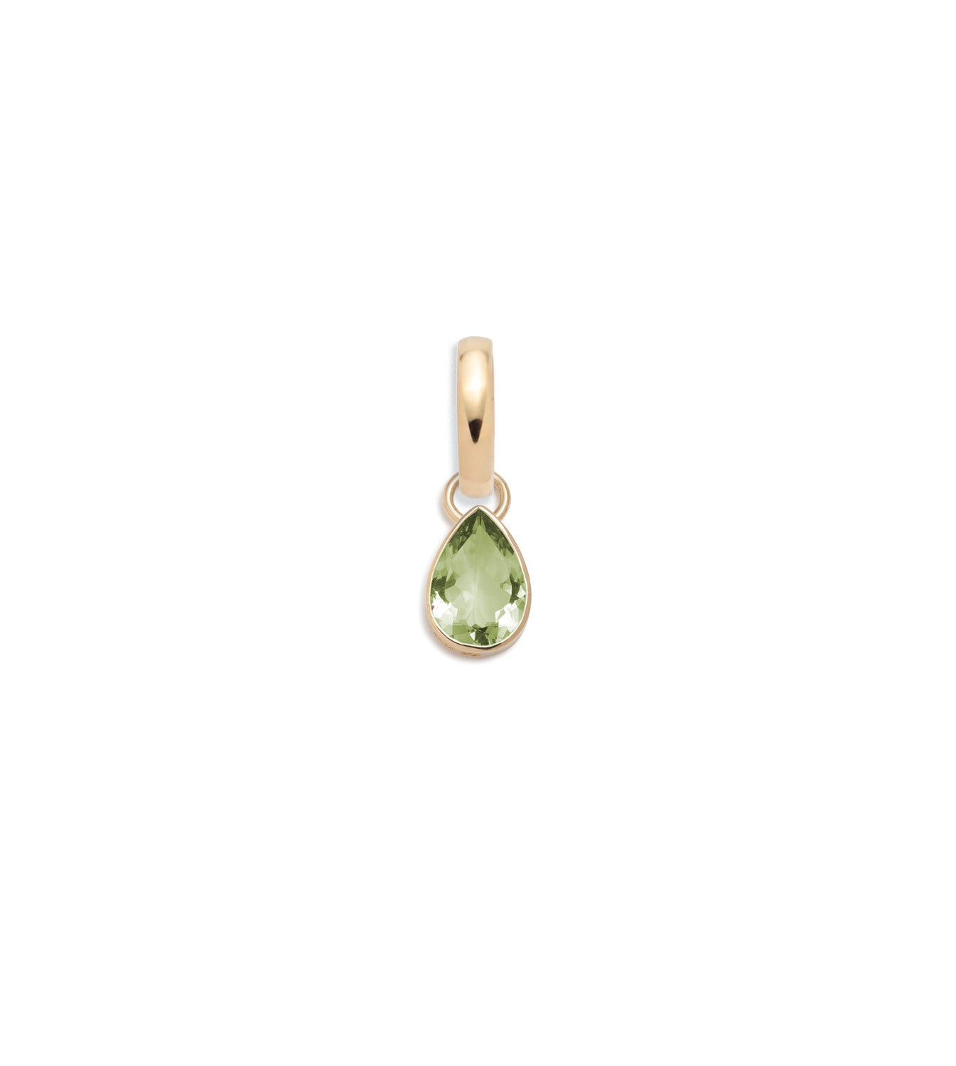 0.65ct Pear Cut Peridot Pendant Necklace with Annex Link Chain - Forever Love Jewelry Gift for Her, Perfect for Anniversary, Valentine's Day & Special Occasions