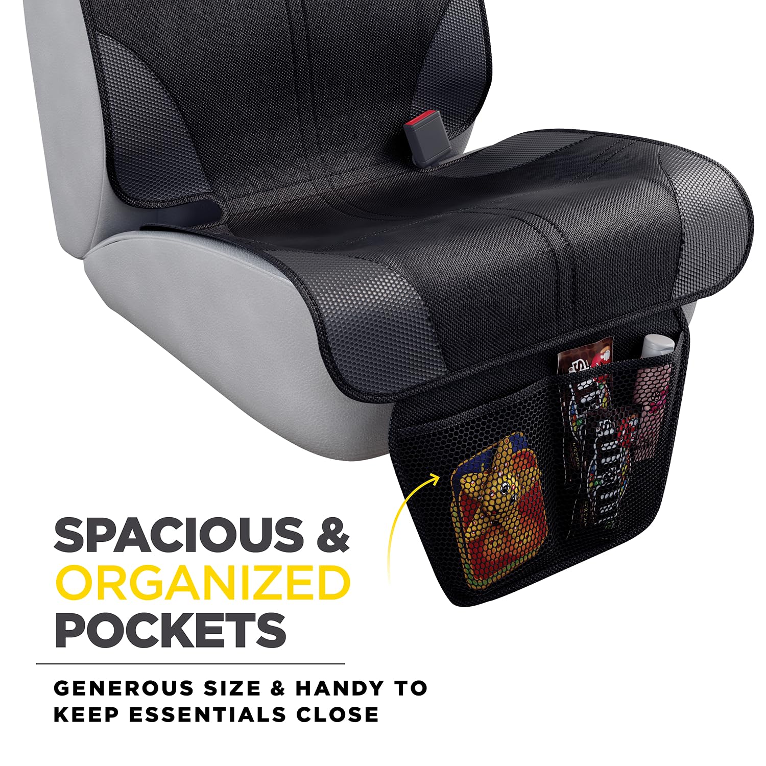 Lebogner Car Seat Protector - 1 Pack Universal Fit, Waterproof & Non-Slip Auto Seat Cover - Perfect for Kids, Pets & Long Drives