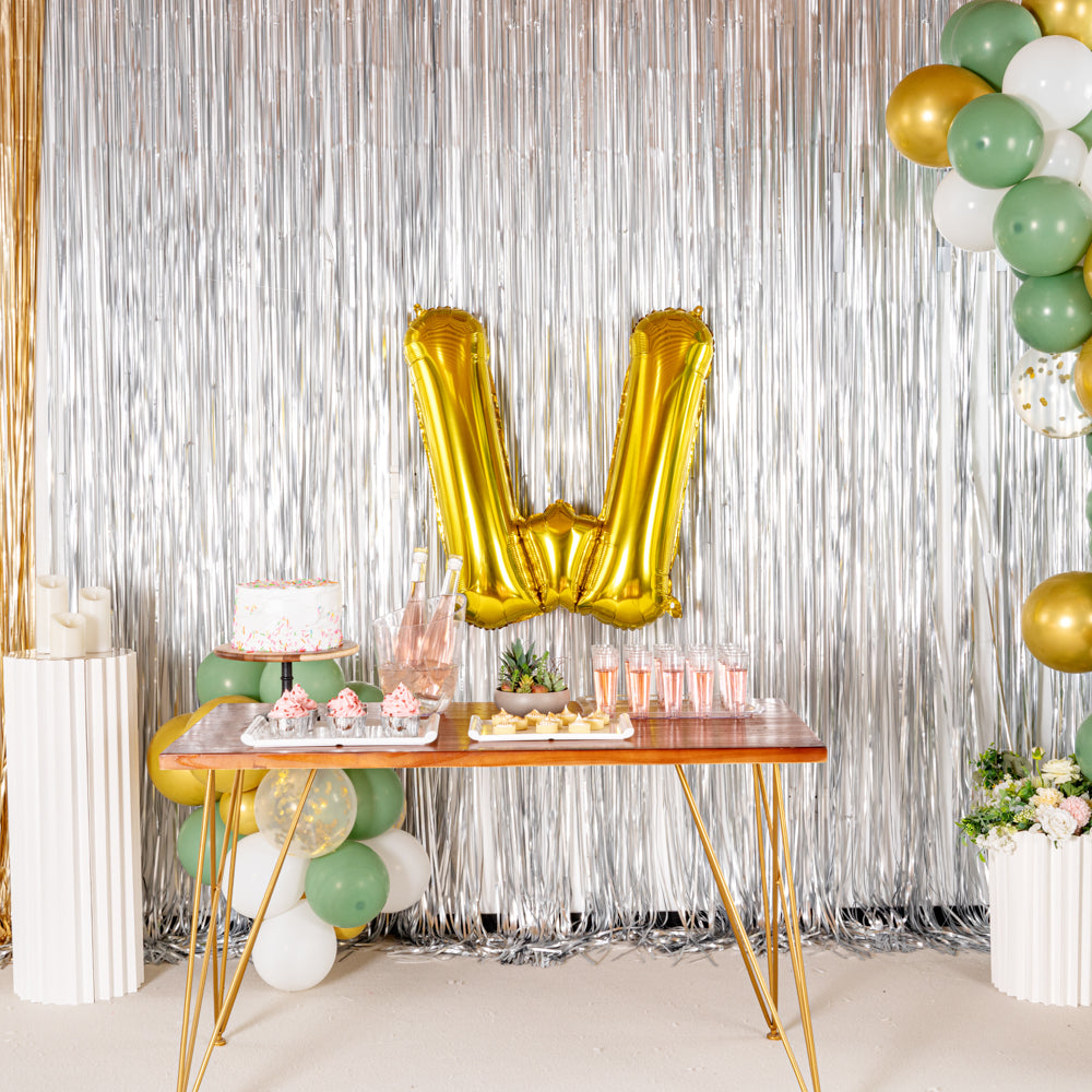 Balloonify Gold Mylar Letter W Balloon - 40 Inch Large Foil Alphabet Balloon for Birthday Party Decorations, Wedding, Baby Shower & Anniversary Celebrations (1 Count Box)