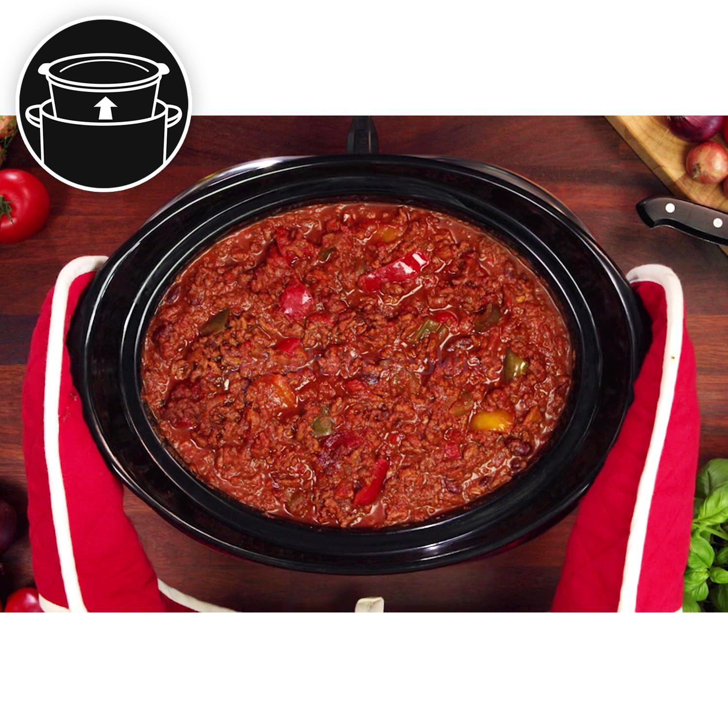 Programmable Crock-Pot SCCPBPP605 6-Quart Slow Cooker with Digital Timer - Stainless Steel - Perfect for Family Dinners, Meal Prep & Entertaining