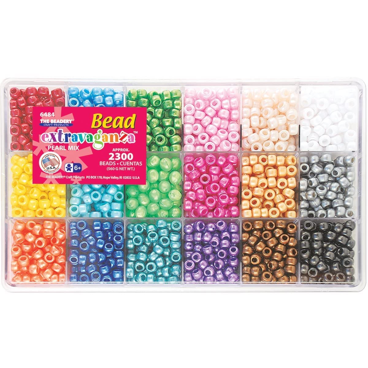 Premium All Pearl Giant Bead Box (229750) - Bulk Craft Beads for Jewelry Making, DIY Accessories, and Home Decor Projects