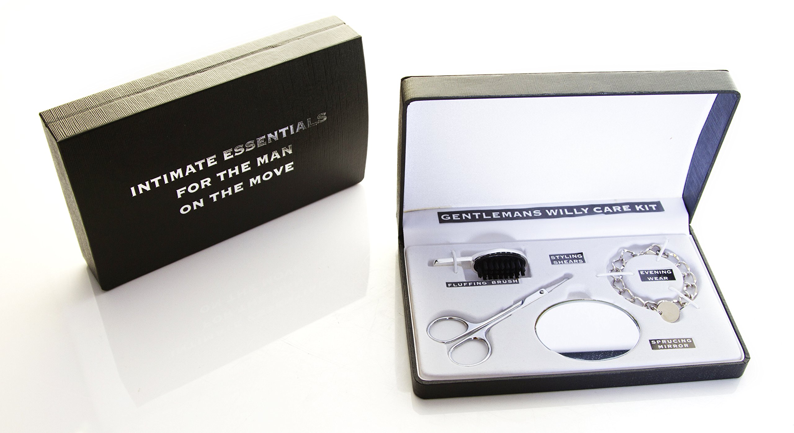 Funny Men's Gag Gift Box - 'Willy Care Kit' Novelty Present for Him | Rude Humor Gift for White Elephant, Birthdays & Christmas | Silver OT2008 | Perfect for Office Parties, Bachelor Gifts & Prank Exchanges