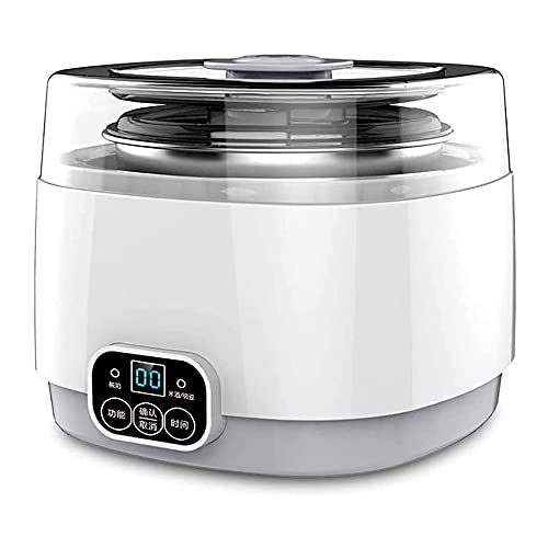 Automatic Yogurt Maker Machine - Multifunctional Home Yogurt Maker with Strainer, Timer Control & Stainless Steel Inner Pot, Smart Touch Panel - Perfect for Homemade Greek Yogurt, Probiotic Drinks & Healthy Breakfasts