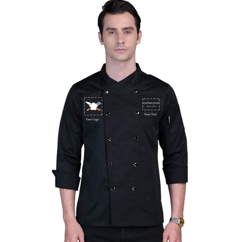 Custom Chef Jackets for Men & Women - Personalized Embroidery Kitchen Uniforms for Restaurant, Hotel & Culinary Professionals | Perfect for Chefs, Cooks & Catering Staff