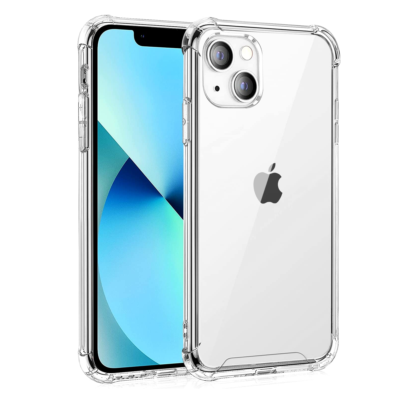 Whioltl iPhone 13 Case - Crystal Clear Protective Cover with Anti-Scratch & Shock Absorption | Wireless Charging & Bike Mount Compatible | Perfect for Daily Use, Outdoor Activities & Commuting