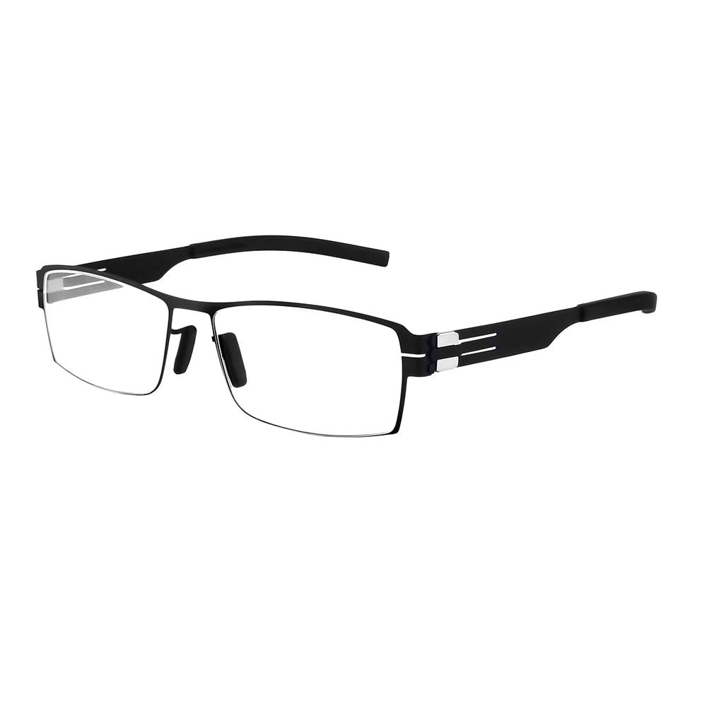 Aimee Women's Full Rim Square Screwless Titanium Eyeglasses Frame 5085 - Lightweight & Durable Glasses for Work, Reading & Everyday Fashion