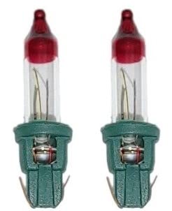 2.5V 0.425W Mini Clear Incandescent Flasher Bulbs - 2 Pack for Christmas Tree Lights & Holiday Decorations - Indoor/Outdoor Use - JL Missouri Brand - Perfect for Creating Twinkling Light Effects on Trees, Wreaths, and Festive Displays