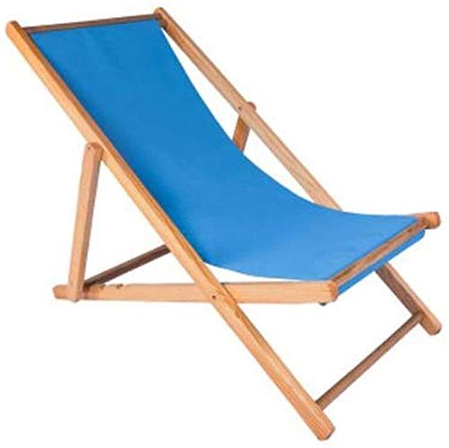 Premium Wood Folding Deck Chair - Adjustable Reclining Siesta Chaise Lounge for Outdoor Relaxation | Portable Collapsible Sun Lounger for Beach, Poolside, Patio & Backyard | Zero Gravity Comfort Design