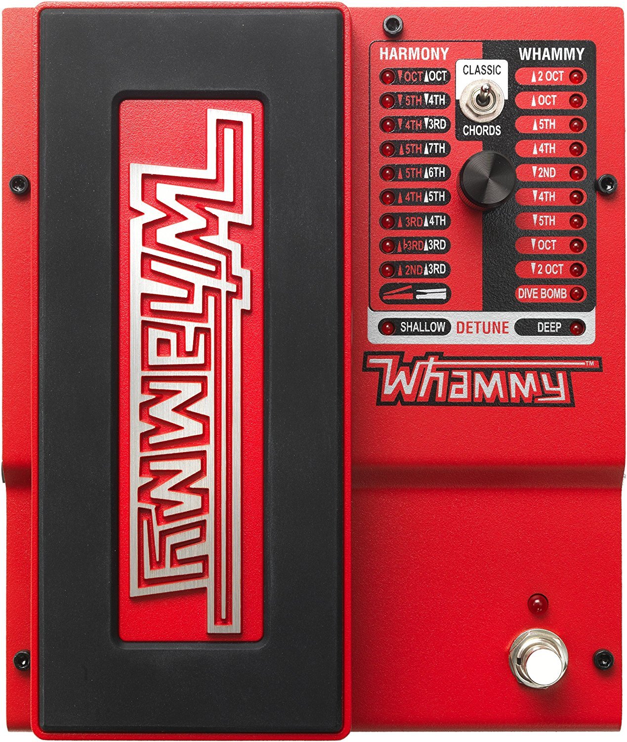 Digitech Whammy 5 Guitar Effects Pedal with Pitch Shifting - Bundle Includes 3 Patch Cables & Dunlop Variety Pick Pack - Perfect for Live Performances, Studio Recording & Guitar Effects Experimentation