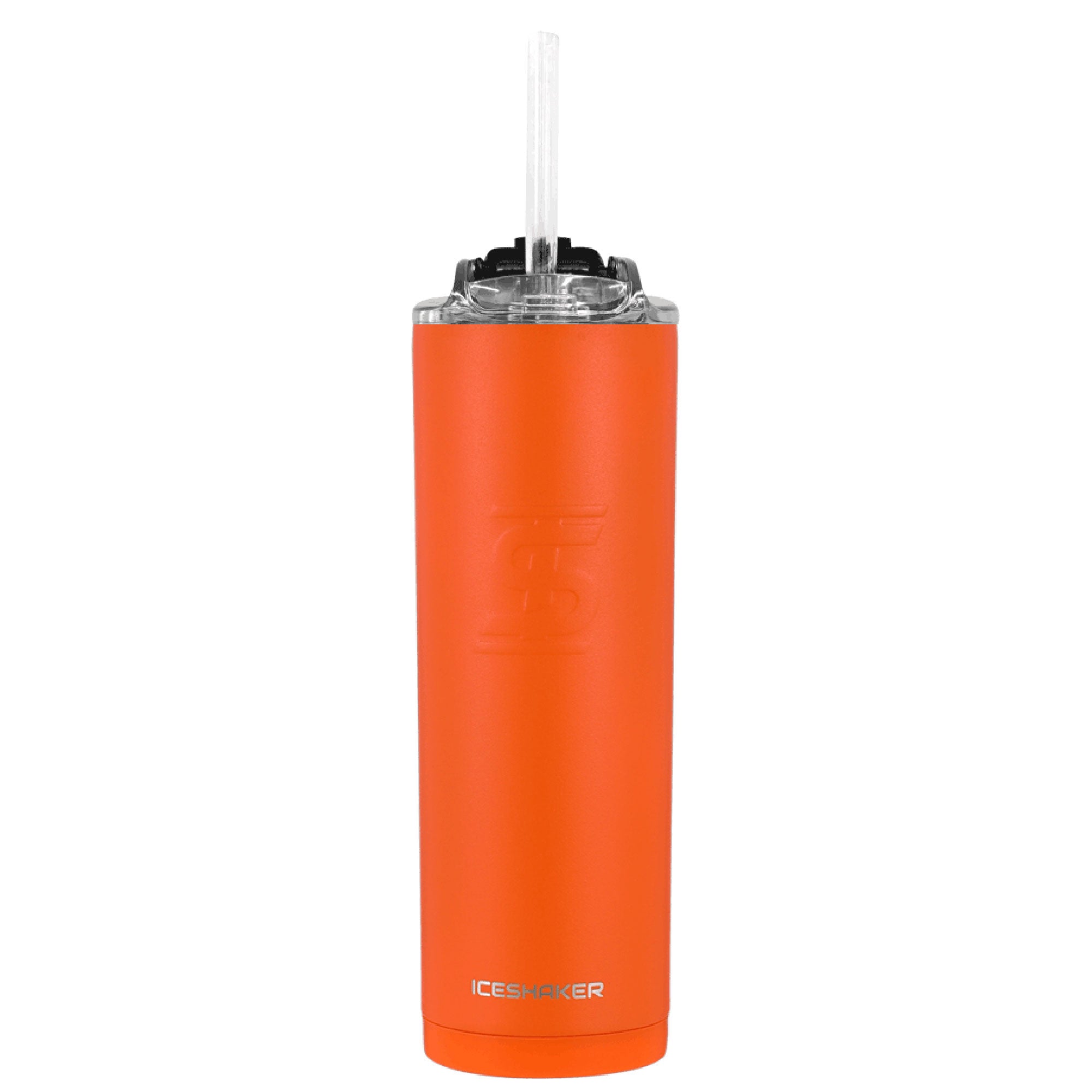 20oz Skinny Tumbler with Lid and Straw - Insulated Stainless Steel Orange Tumbler Cup for Hot & Cold Drinks - Perfect for Office, Gym, Travel and Outdoor Activities