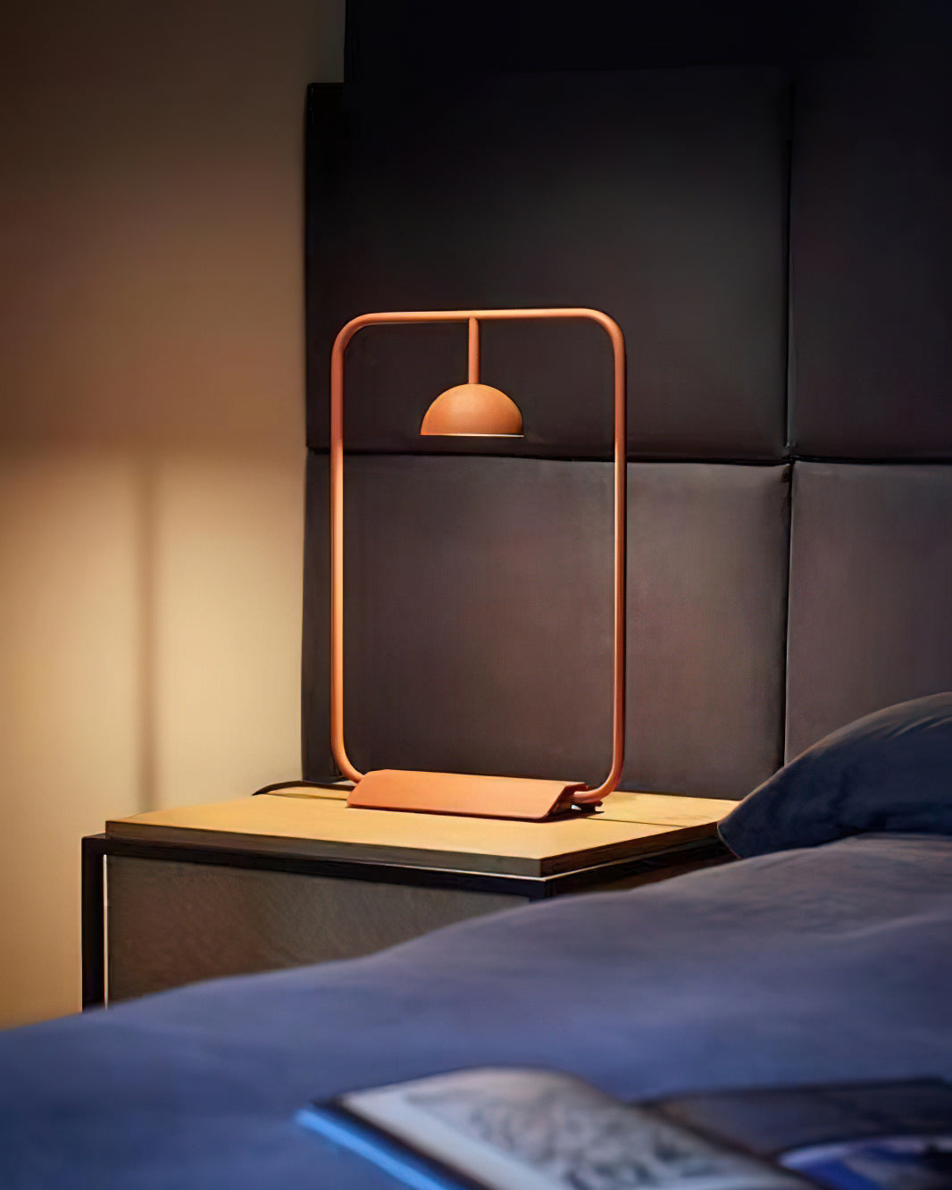 Cupolina Table Lamp - Modern LED Bedside Lamp for Bedroom, Living Room & Office - Adjustable Brightness & Warm White Light