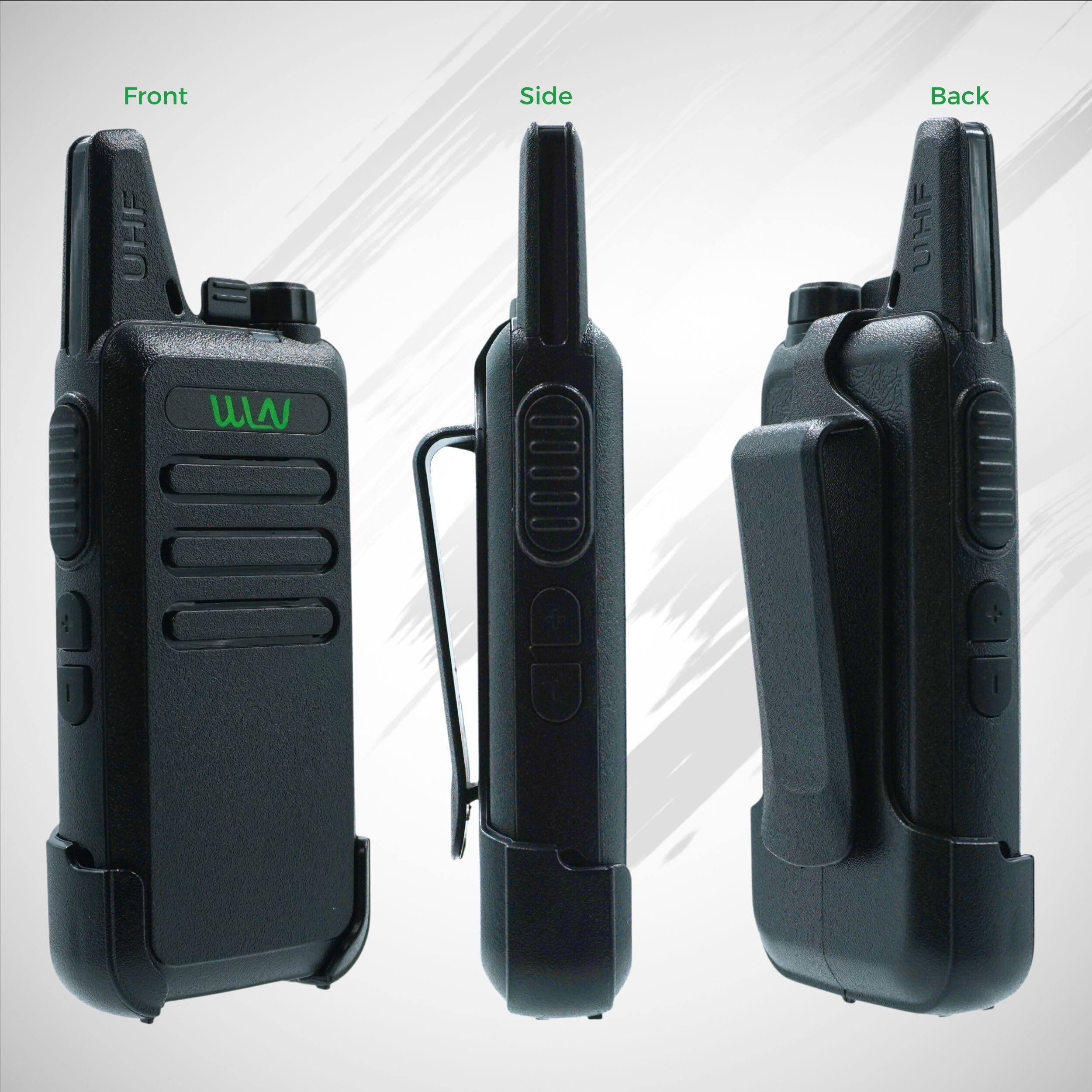 WLN KD-C1 16 Channel GMRS Two-Way Radio - 2 Pack - Long Range Walkie Talkies for Outdoor Adventures, Hiking, Camping & Emergency Communication