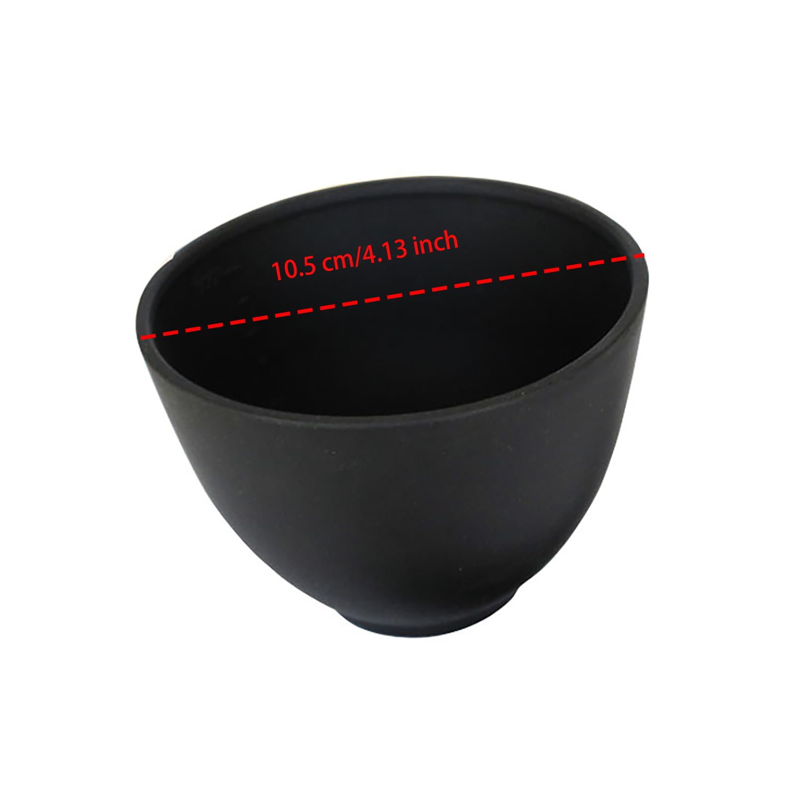 1 Pair Silicone Mixing Bowls for Makeup & Skincare - Black Cosmetic Mask Mixing Bowl Set with Spatula - Perfect for DIY Facial Masks, Creams & Beauty Treatments at Home or Salon