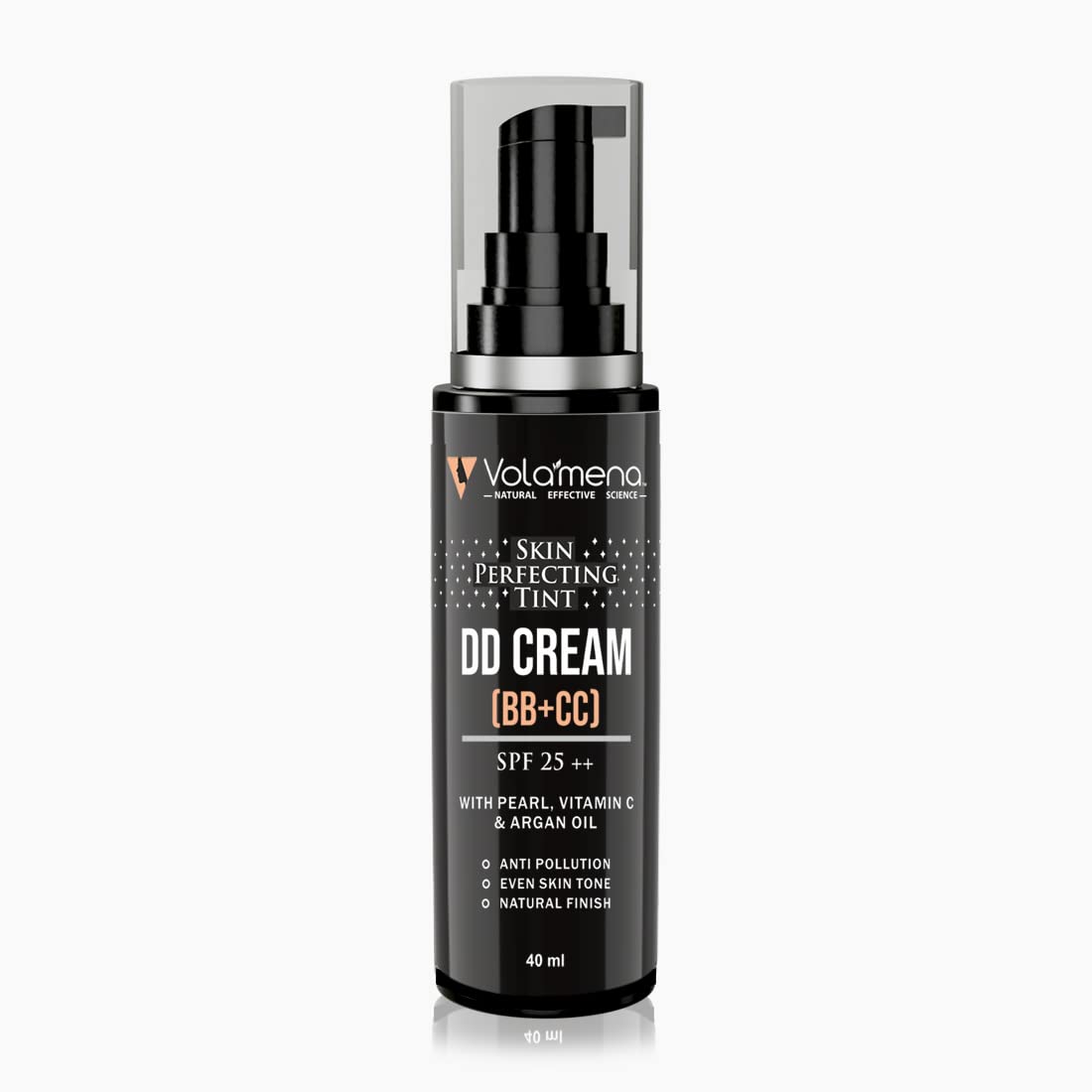 VOLAMENA Skin Perfecting Tint Illuminate DD Cream - All-in-One BB+CC Cream with SPF 25, Dark Spot Corrector & Vitamin C for Glowing Even Skin Tone (40ml) | Daily Moisturizer & Makeup Base for Flawless Coverage