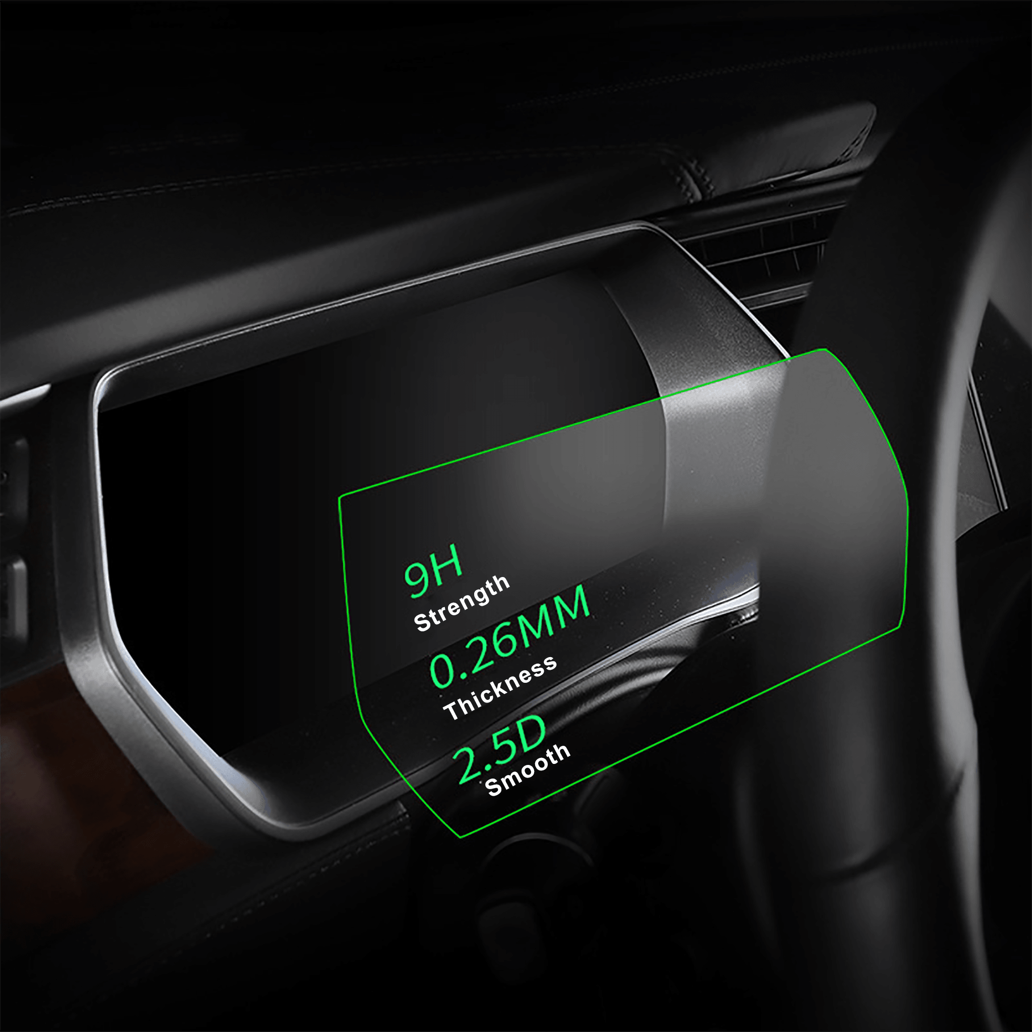 Premium Tempered Glass Screen Protector for Tesla Model X & S (Pre-Refresh & Newer Models) - Anti-Scratch, Bubble-Free, HD Clarity for Touchscreen Protection While Driving
