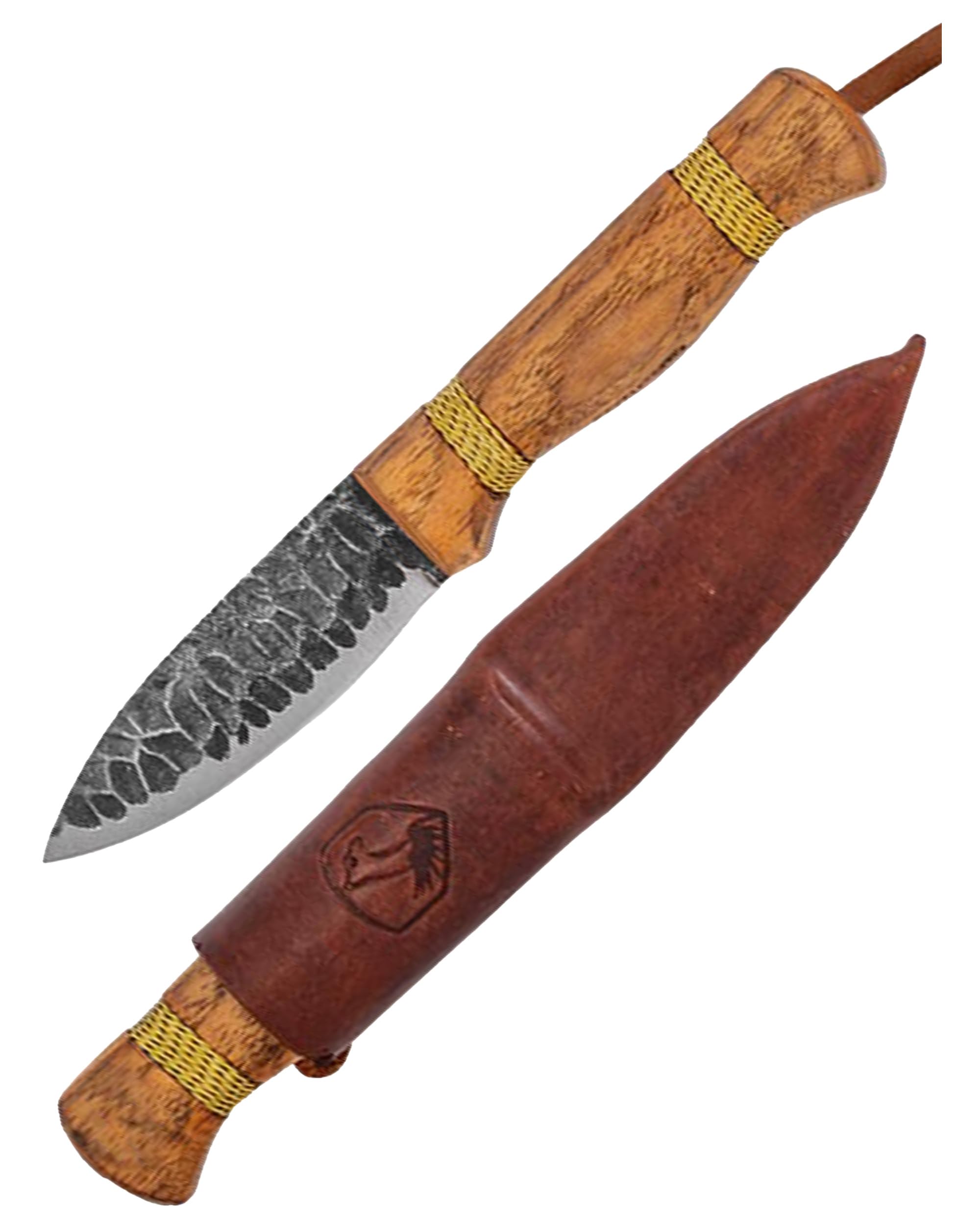Condor Tool & Knife Cavelore Fixed Blade Hunting Knife with Leather Sheath - 4.3