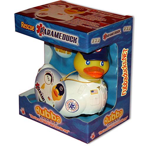 Rubbaducks Parameduck Duck Toy Gift Box - Perfect for Kids, Bath Time Fun & First Responder Gifts
