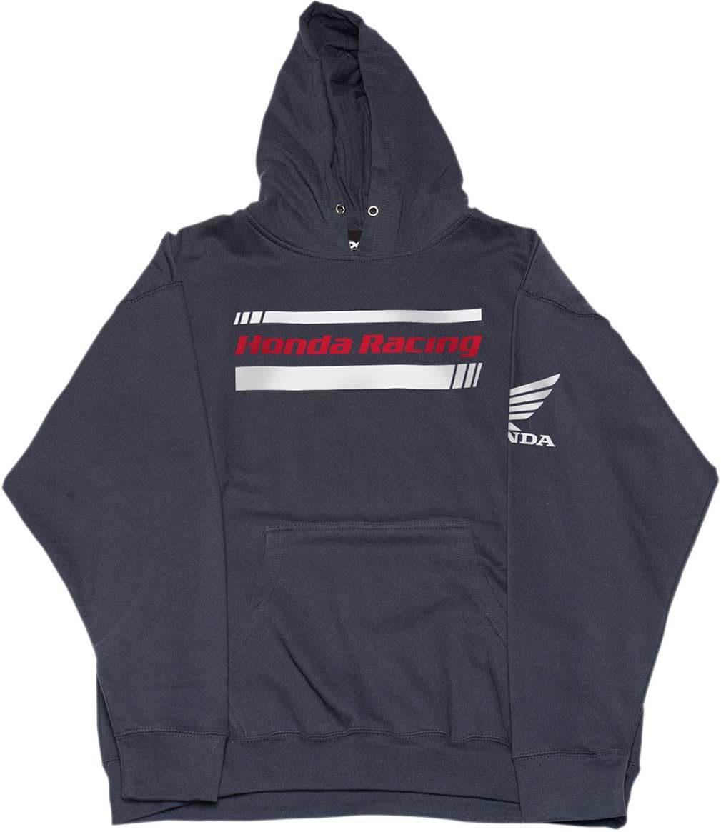 Factory Effex Youth Honda Stripes Hoody - Boys & Girls Motorcycle Racing Hooded Sweatshirt - Perfect for Motocross, Dirt Biking & Casual Wear