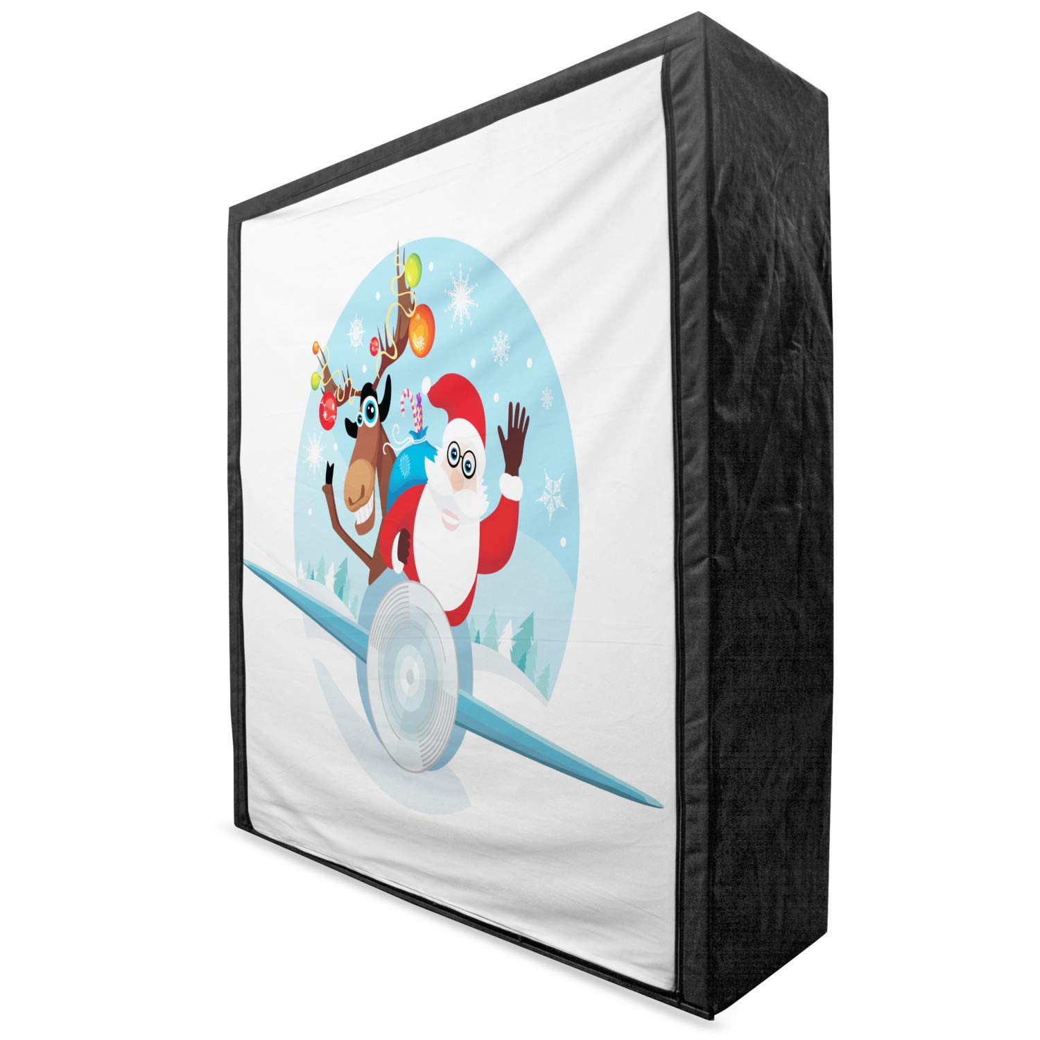 Ambesonne Christmas Portable Fabric Wardrobe - 59