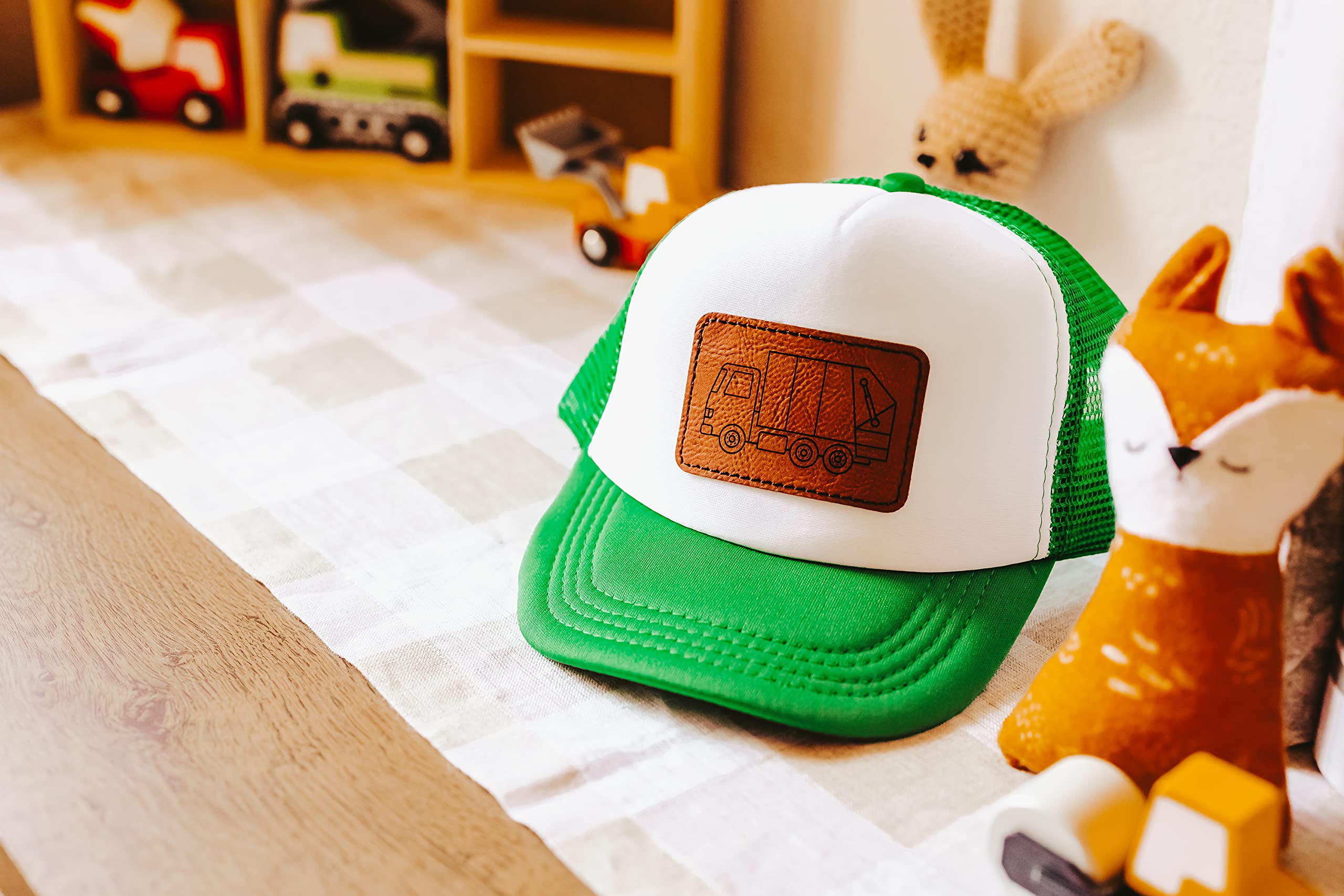 Kids Garbage Truck Hat - Unisex Toddler Trash Truck Baseball Cap for Boys & Girls (Pink) | Fun Pretend Play, Costume Party & Outdoor Activities