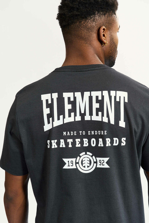 Element Endure Performance T-Shirt for Men - Dark Gray - Moisture-Wicking & Breathable Activewear for Gym, Running & Outdoor Activities