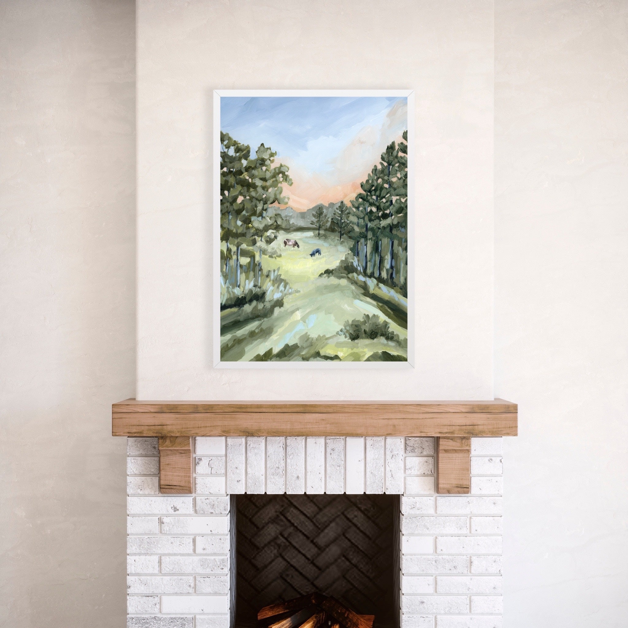 Land We Love Art Print - Vintage American Landscape Wall Decor - Perfect for Home, Office & Gift Giving