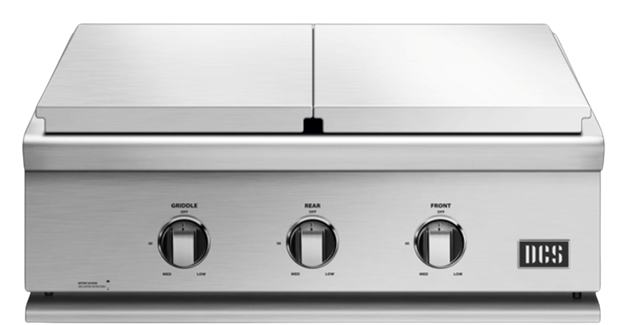 DCS 30 Series 7 Double Side Burner with Griddle - Professional Gas Cooktop for Outdoor Cooking, BBQ & Camping