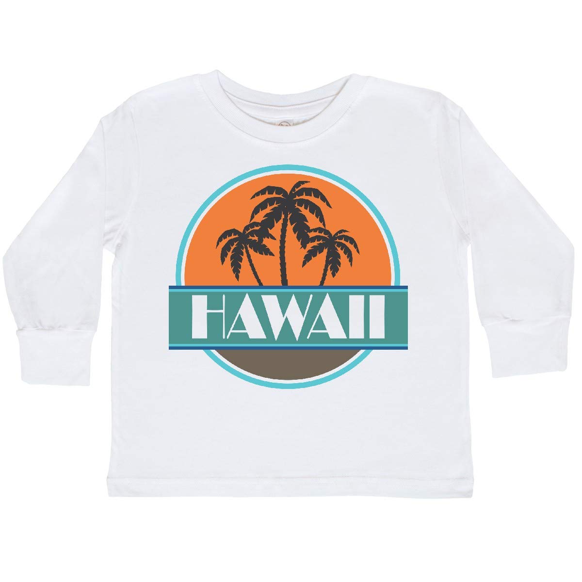 Inktastic Hawaii Vacation Trip Toddler Long Sleeve T-Shirt - Cute Aloha Print Shirt for Boys & Girls - Soft Cotton Tee for Beach Travel, Family Photos & Tropical Vacations