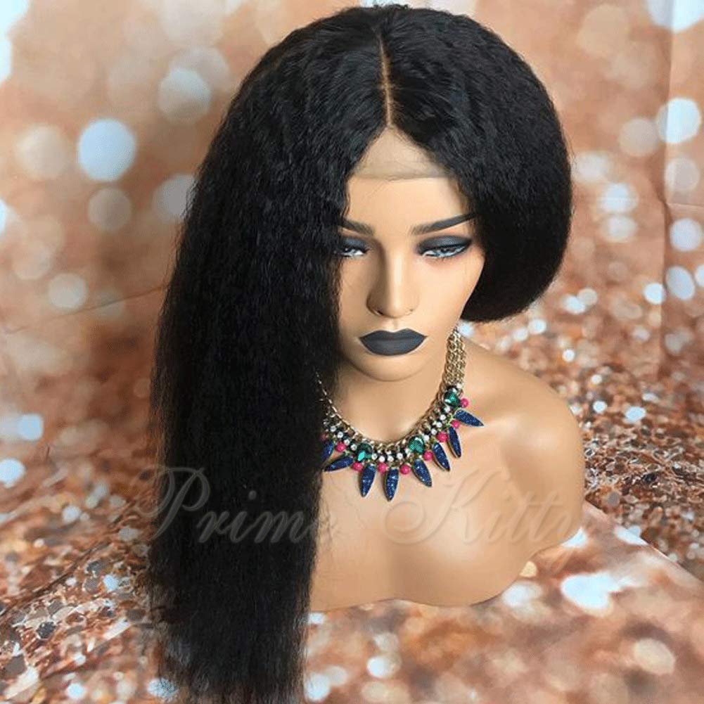 150% Density 360 Lace Front Human Hair Wig - Brazilian Virgin Hair with Baby Hair & Pre-Plucked Hairline | Kinky Straight 14