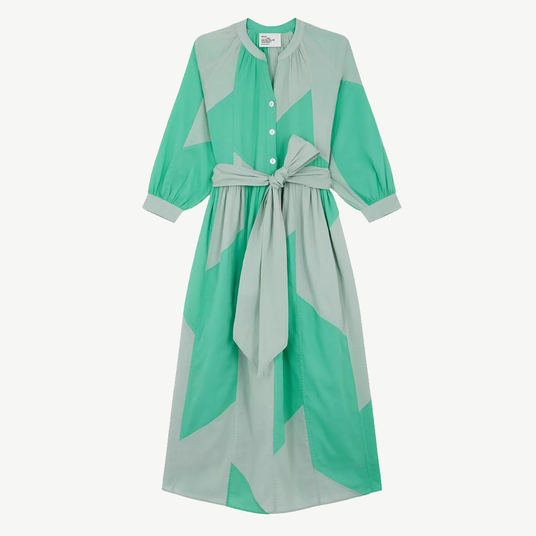 Leon & Harper Women's Runa Patch Floral Print Midi Dress - Perfect for Casual Outings, Brunch & Summer Vacations