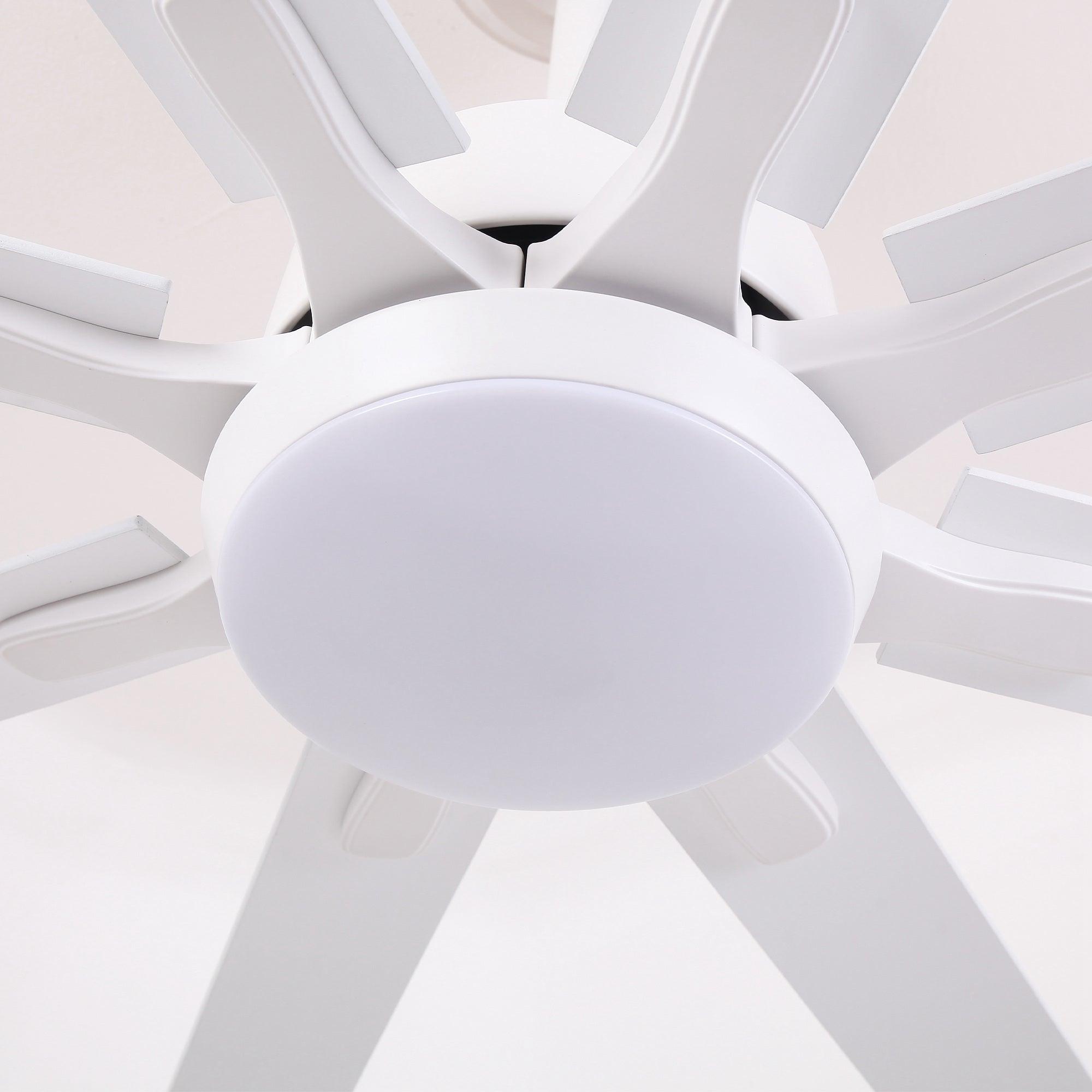 65 Inch Teresa Modern Double Sided Blades Ceiling Fan with Remote Control and LED Light - Perfect for Living Room, Bedroom, and Outdoor Patio Cooling