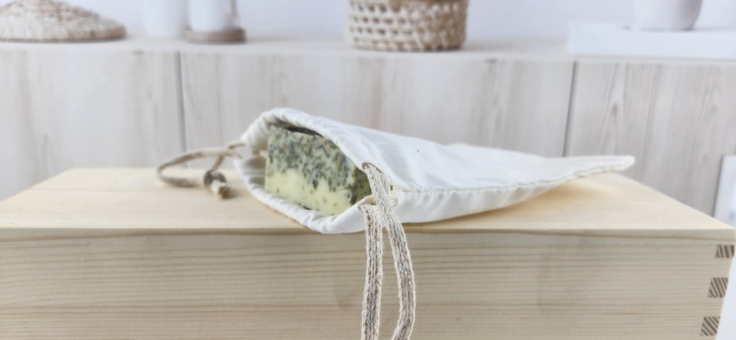 All Natural Chamomile Bath Tea Bar Soap with Muslin Bag - TSA Approved Handmade Moisturizer for Sensitive Skin | Gentle Shower & Bath Soap for Women, Teens, Girls | Perfect for Mother's Day Gifts & Relaxing Bath Time Self-Care