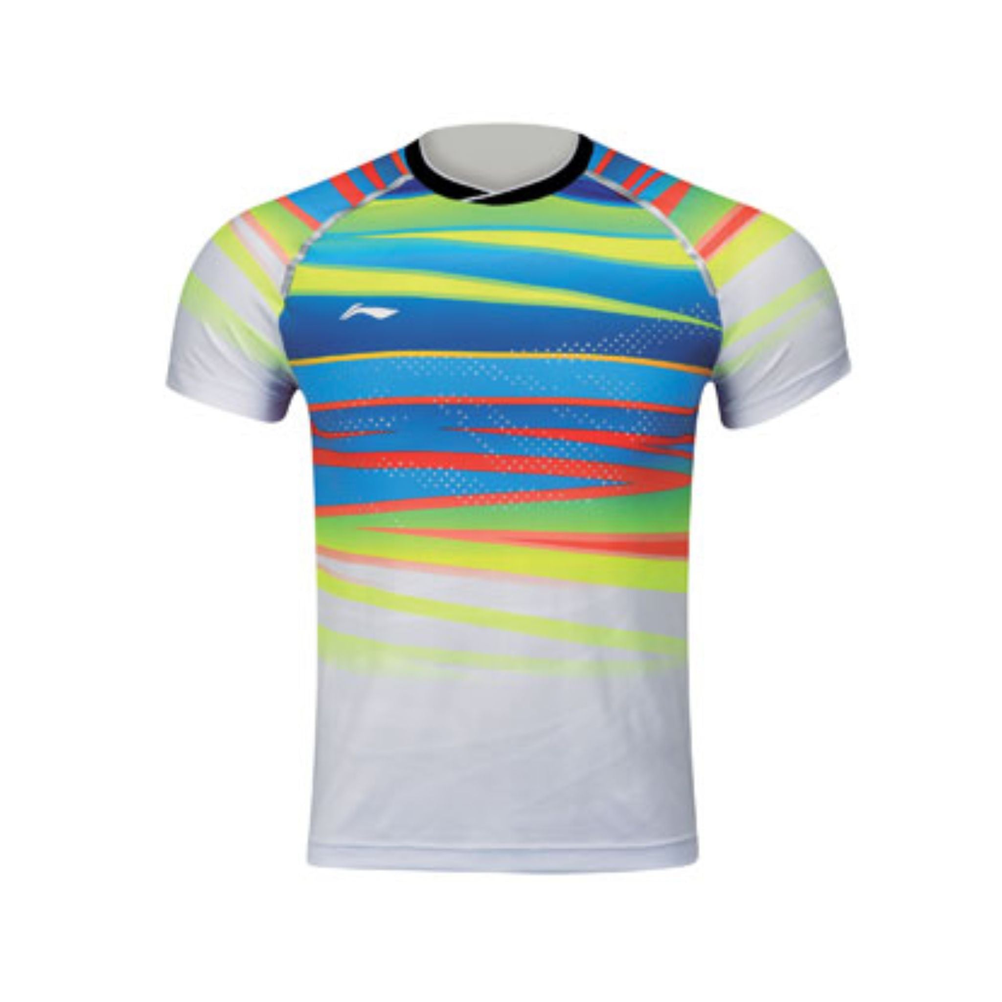 Li Ning Men's AAYM067 White T-Shirt - Lightweight, Breathable Cotton Tee for Casual Wear, Gym & Everyday Outfits