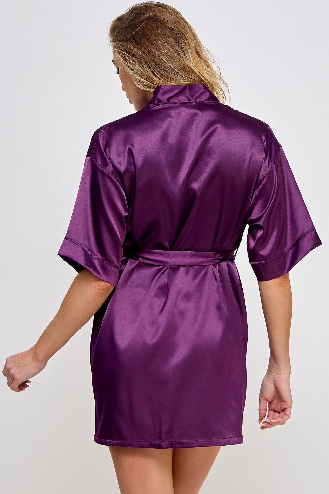 BeWicked Women's Vintage 1947 Getting Ready Robe - Soft Loungewear for Bridal Shower, Spa Day & Relaxation at Home