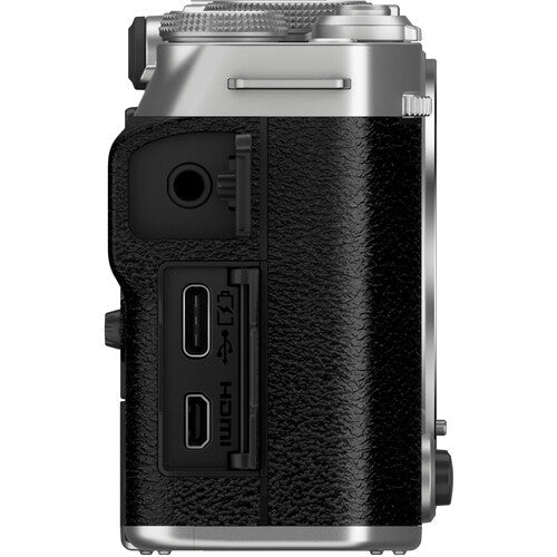 FUJIFILM X-M5 Mirrorless Digital Camera with 24.3MP APS-C Sensor - Silver | Compact & Lightweight for Travel, Street Photography & Vlogging