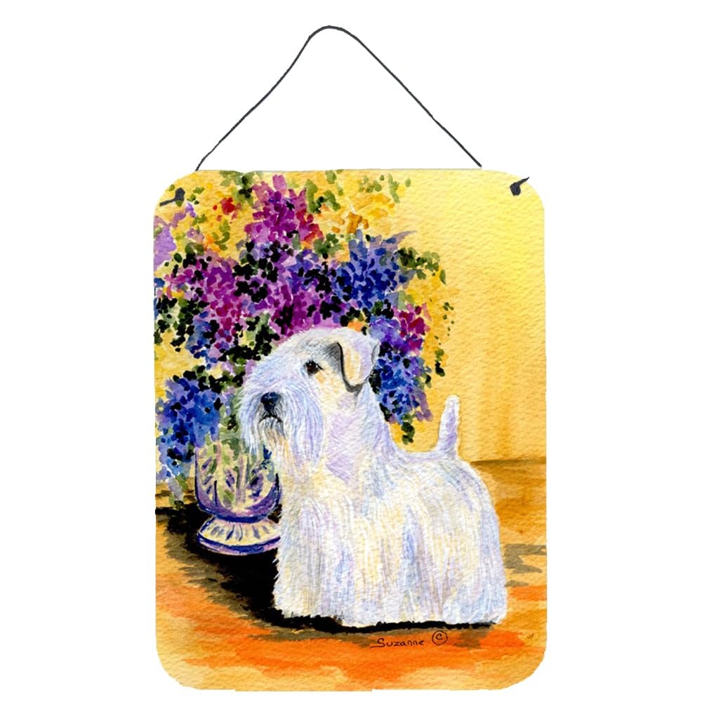 Caroline's Treasures Sealyham Terrier Metal Wall Art - 12x16 Inch Aluminum Sign for Kitchen, Bar, Bathroom & Front Door Decor | Dog Lover Gift, Vintage Home Plaque | Perfect for Pet-Themed Rooms & Country Style Houses