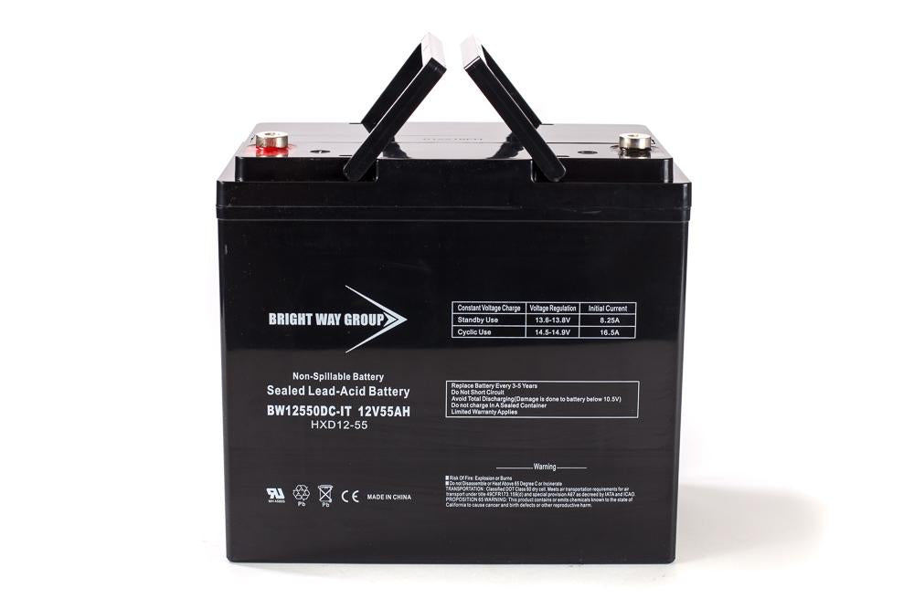 12V 55Ah Sealed Lead Acid Battery - Universal Replacement for IT Equipment, UPS, Solar Systems & Emergency Power Backup (Ideal for Home, Office & Outdoor Use)